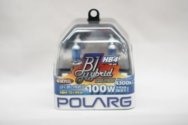 Лампы галогенные Polarg B1 Hybrid Halogen M-66 9006(HB4) 12V 55W(100W) 4300K