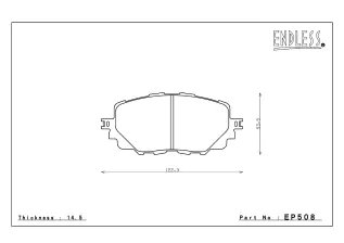Тормозные колодки ENDLESS EP508 SSM Mazda Roadster (Mx-5), передние
