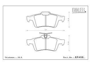 Тормозные колодки ENDLESS EP456 SSS Mazda Axela (Mazda 3), Premacy задние