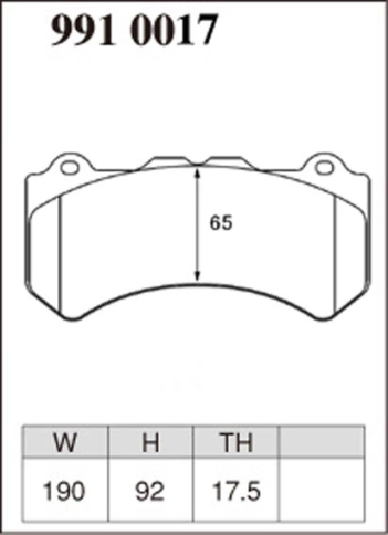 Тормозные колодки Dixcel RA-type 9910017 Nissan R35 GT-R Brembo® 6pot передние фото 1