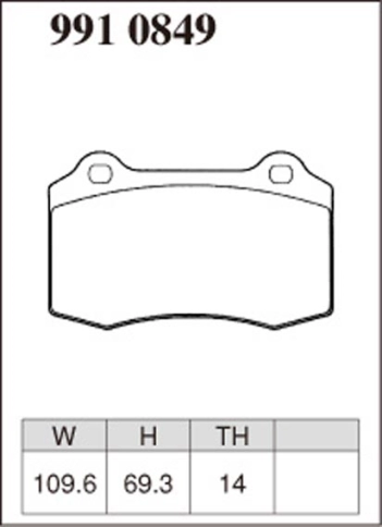 Тормозные колодки Dixcel RA type RA-9910849 Brembo® GT kit 4pot Ferrari 360 Modena Lotus передние Jeep SRT8 задние фото 1