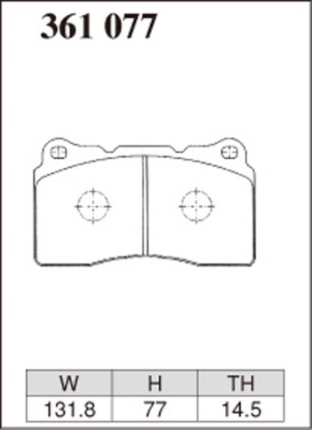 Тормозные колодки Dixcel RA type RA-361077 Subaru Impreza WRX GDB GRB Brembo® 4pot передние фото 1