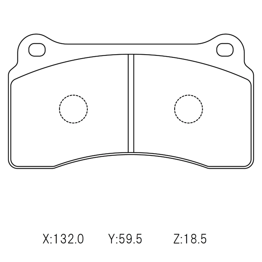 Тормозные колодки Winmax W6.5 (RS19) 691 RCP118 Nissan R35 GT-R Brembo® 4pot задние фото 1