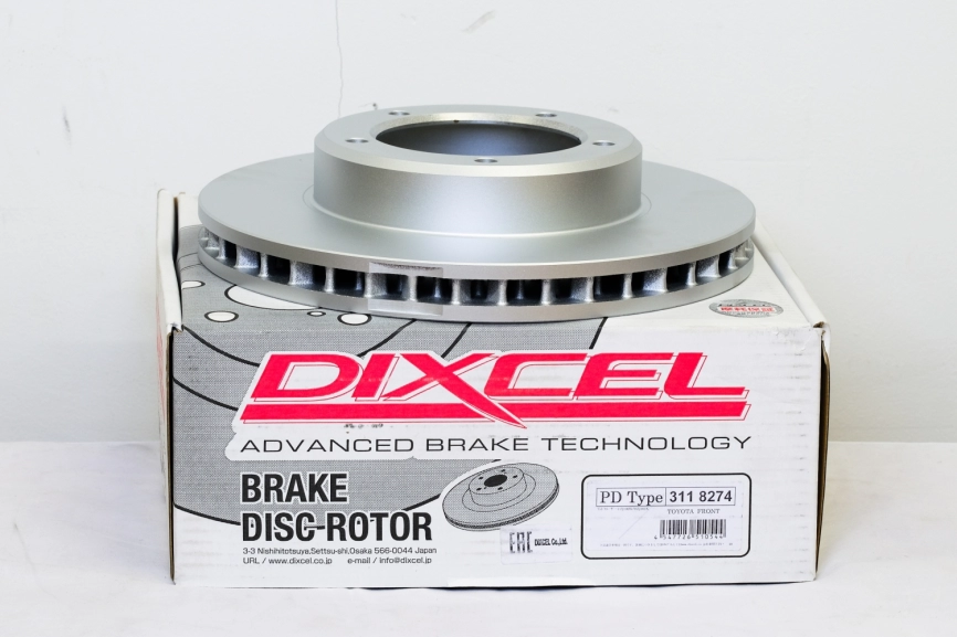 Тормозные диски Dixcel PD 3118274S 313x32 Lexus LX Toyota Land Cruiser 100 UZJ100W HDJ101K передние фото 3