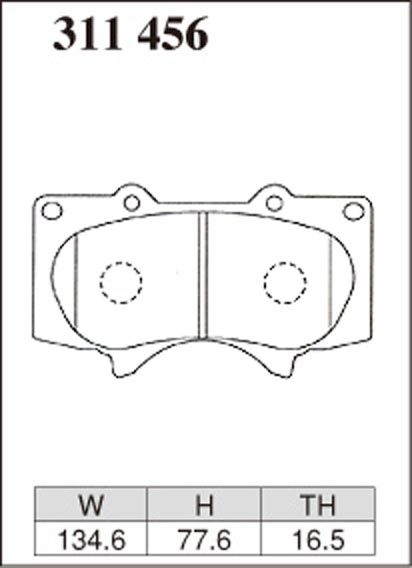 Тормозные колодки Dixcel M type M-311456 Toyota Land Prado Lexus LX460 Pajero iV FJ Cruiser передние фото 1