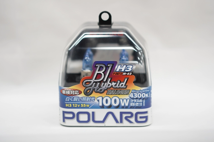 Лампы галогенные Polarg B1 Hybrid Halogen M-62 H3 12V 55W(100W) 4300K фото 4