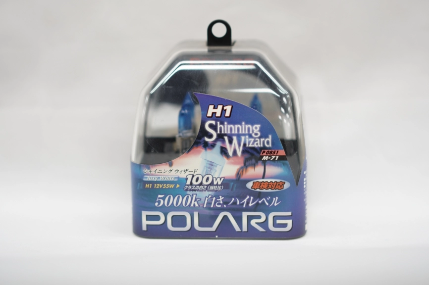 Лампы галогенные Polarg Shinning Wizard M-71 H1 12V 55W(100W) 5000K фото 1