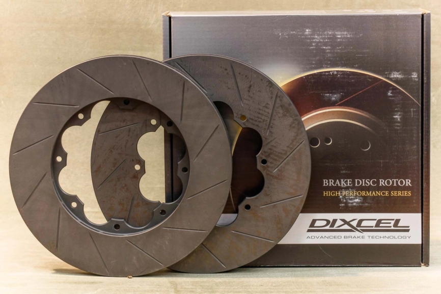 Тормозные полотна Dixcel FS 35032E10R 35032E11L 350х32 LANCER EVO передние фото 6