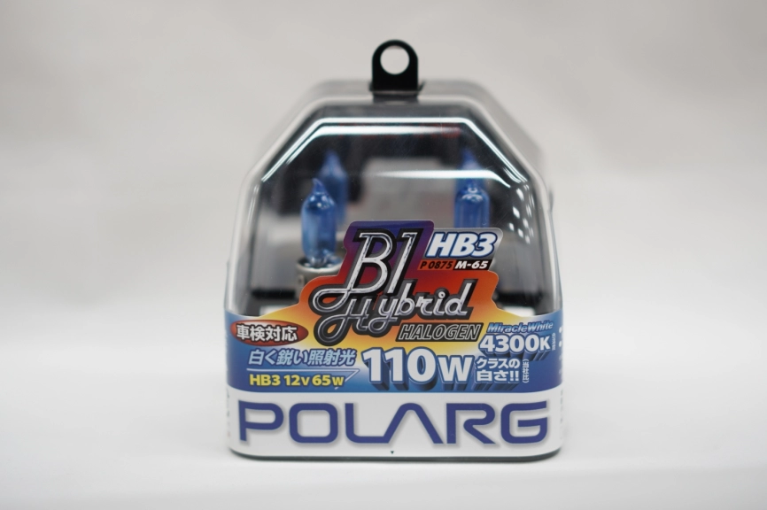 Лампы галогенные Polarg B1 Hybrid Halogen M-65 9005(HB3) 12V 65W(110W) 4300K фото 1