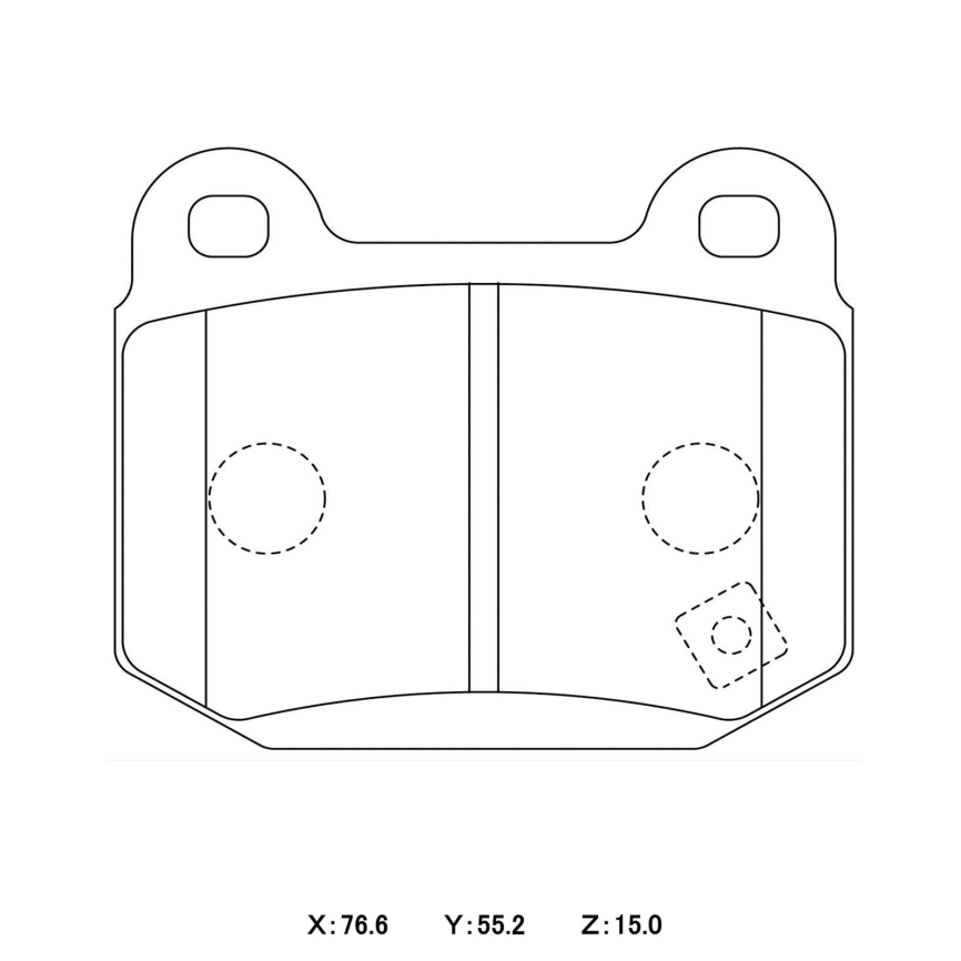 Тормозные колодки Winmax W1 330 EP291 Subaru GDB Mitsubishi Lancer Evo CT9A Brembo® 2pot задние фото 3