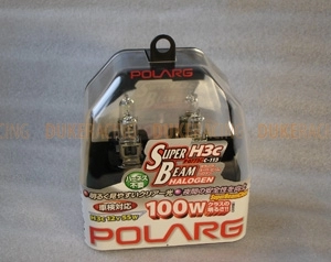 Лампы галогенные Polarg Super Beam Halogen Clear C-113 H3c 12V 55W(100W) 3300K фото 3