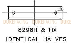 Вкладыши коренные ACL Race для двигателей Subaru EJ20 #5 упорный +0.001" HX фото 3