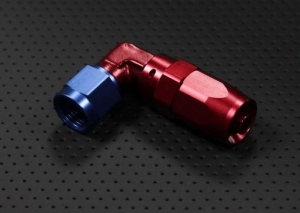 Фитинг AN6 90 градусов укороченный фото 1