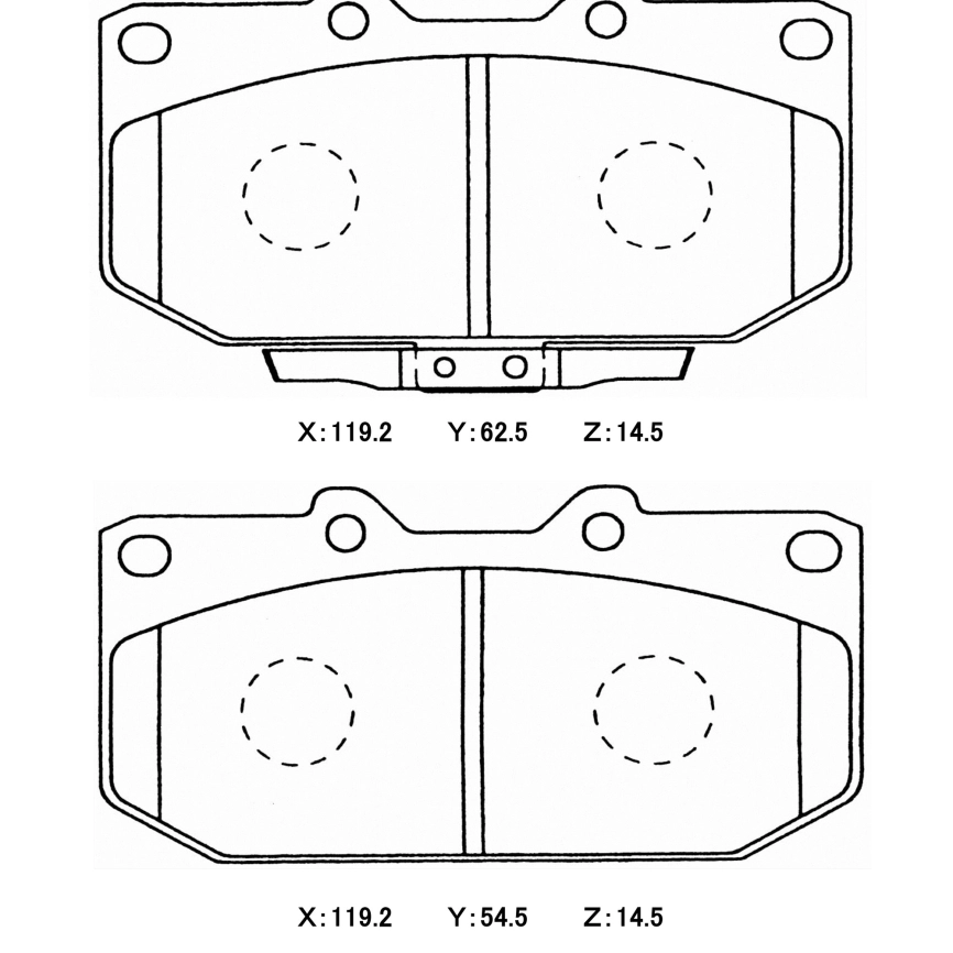 Тормозные колодки Winmax W5 351 EP351 Sumitomo® 4POT Subaru Forester Impreza GC GF GD GG WRX STi Legacy B4 передние фото 3