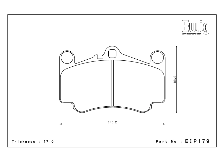 Тормозные колодки Endless EIP179 (EIP071) MX72 Porsche CaymanS, Street/Circuit compound, передние фото 2