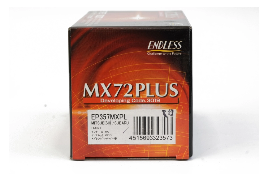 Тормозные колодки Endless EP357 MX72 PLUS Mitsubishi EVO V-IX CT9A GSR-RS, CZ4A, Subaru GDB GRB, 4pot Brembo® передние фото 4