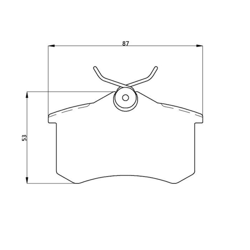 Тормозные колодки Winmax W3 335 EIP025 15мм Audi A3, Renault Megane III RS, VW Golf, Skoda Superb, Citroen C3 задние фото 5