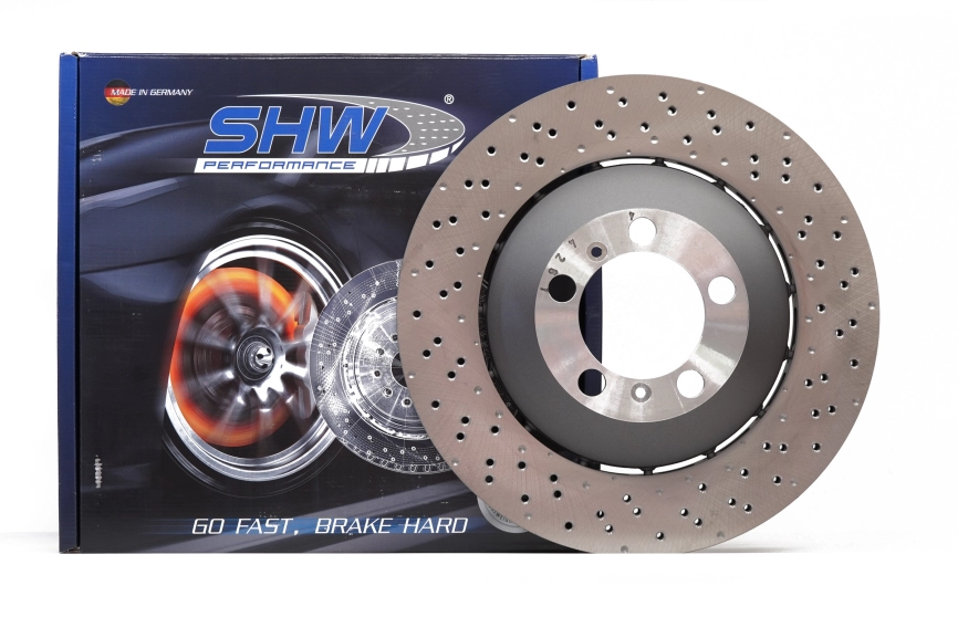 Тормозные диски SHW PFL41387 PFR41487 380X34 Porsche 911 (991) GT3, GT3 RS, R, Speedster 14-19 биметалл, передние фото 1