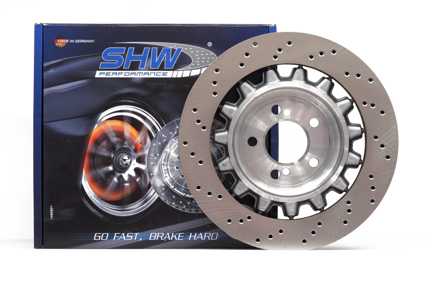 Тормозные диски SHW BRL48253 BRR48254 380X28 BMW M2, M2 Competition (F87), биметалл, задние фото 2