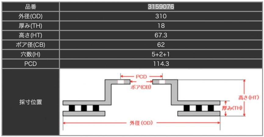 Тормозные диски Dixcel SD 3159076S 310х18 Lexus GRX120 GRX121 GRS180-184 GSE12 задние фото 2