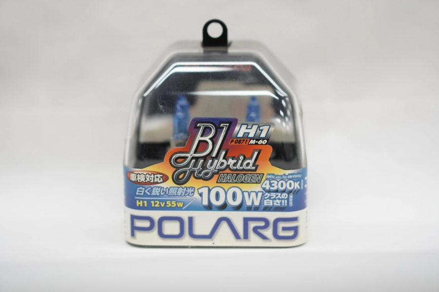 Лампы галогенные Polarg B1 Hybrid Halogen M-60 H1 12V 55W(100W) 4300K фото 1