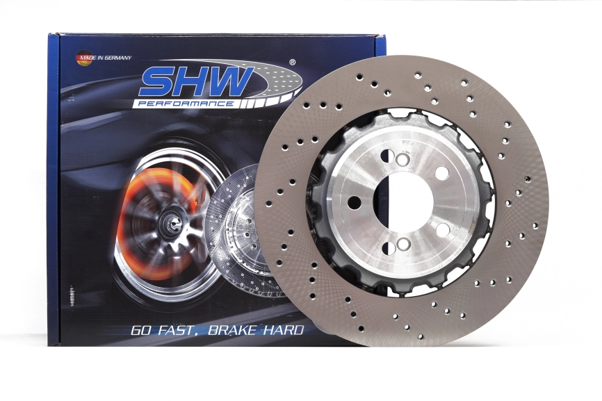 Тормозные диски SHW BRL44811 BRR44812 370X24 BMW M2/M2 Comp. (F87), M3 (F80), M4 (F82/83), биметалл, задние фото 1