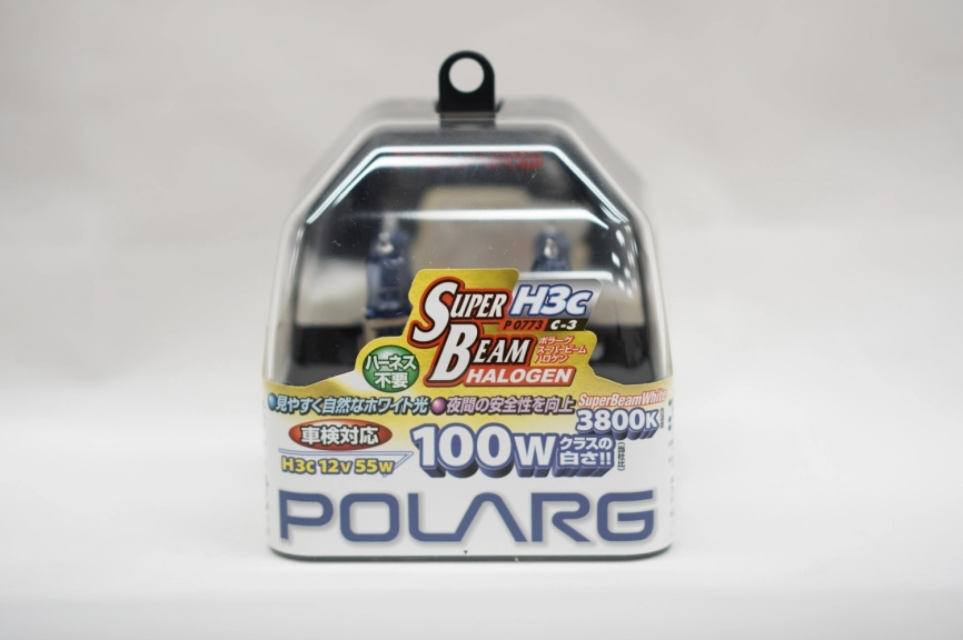 Лампы галогенные Polarg Super Beam Halogen White C-3 H3c 12V 55W(100W) 3800K фото 1