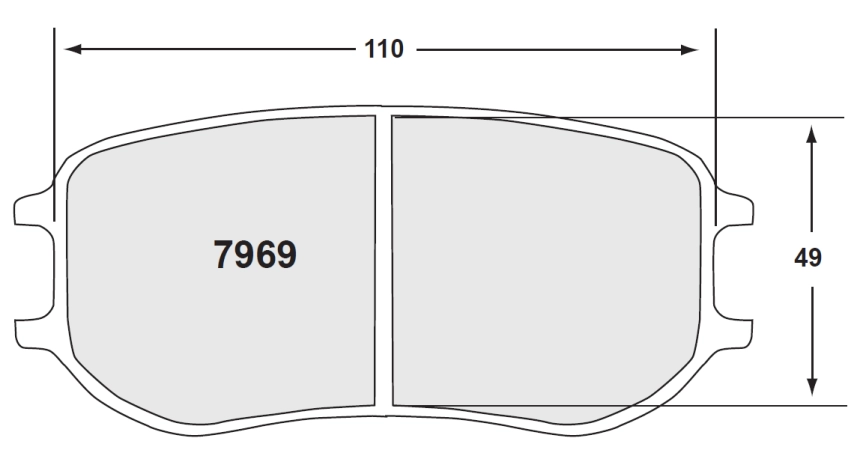 Тормозные колодки Winmax WN2 1454 RCP166 PFC BRAKES 26mm (Pagid 4929) PORSCHE 991 GT3 Cup I Cayman GT4 Clubsport I GT4 MR, задние фото 6