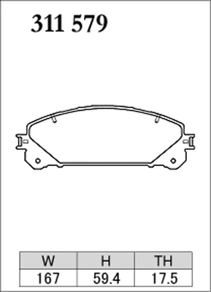 Тормозные колодки Dixcel X type X-311579 Lexus NX RX RX350 RX450H передние фото 1