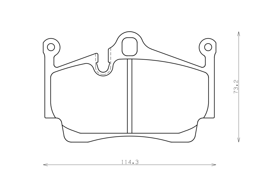 Тормозные колодки Winmax W4 852 EIP211 Porsche 718 Boxster Cayman 981 982 987 задние фото 3