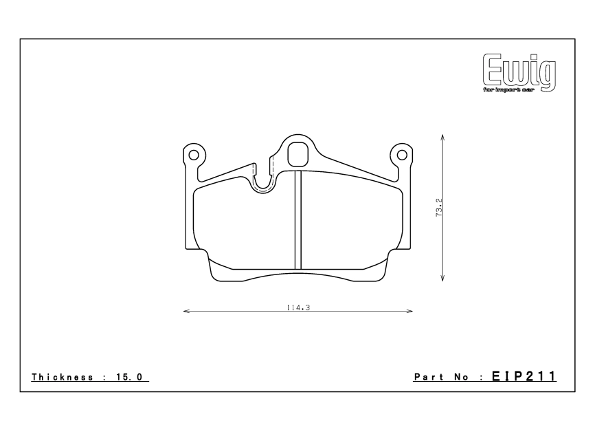 Тормозные колодки Endless EIP211 ME20 (CC40) 98735293901 Porsche Cayman (987), Racing compound, задние фото 1