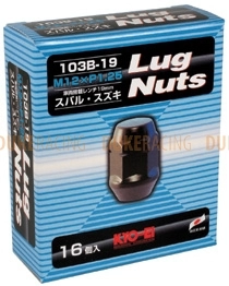 Колесные гайки KYO-EI Lug nuts 19hex M12x1,25 16 шт хром фото 1