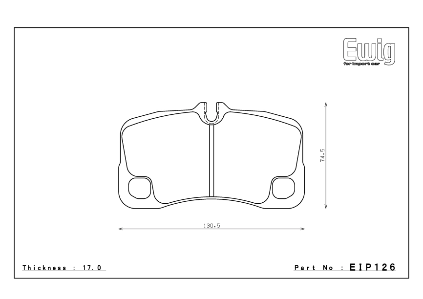 Тормозные колодки Endless EIP126 MA45B (PRE, N84M) PORSCHE 997 (=HP285), Racing compound, задние фото 2