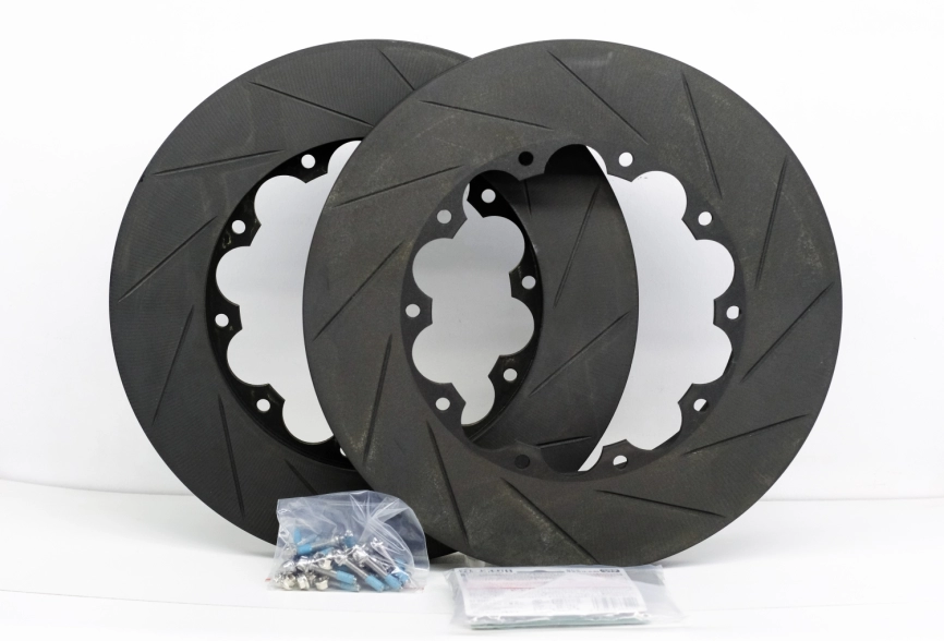 Комплект тормозных полотен FS 34032W76R 34032W77L IMPREZA RA-R/R205/S206 WRX S207 6POT Brembo 100/114.3 фото 6