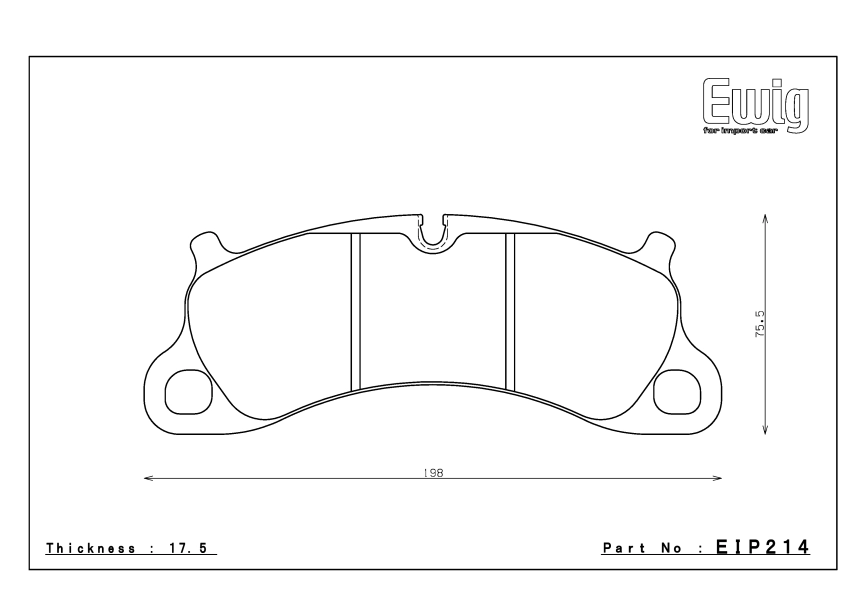 Тормозные колодки Endless EIP214 ME20 (CC40) Porsche 911(991), Carrera S/4S, Racing compound, передние фото 3