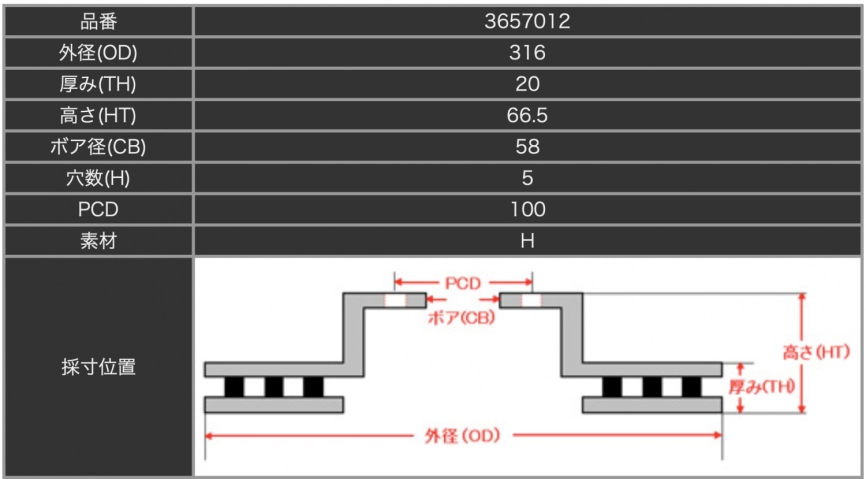 Тормозные диски Dixcel FC 3657014S 316x20 PCD 114.3 Subaru Impreza STI GDB Brembo® задние фото 1