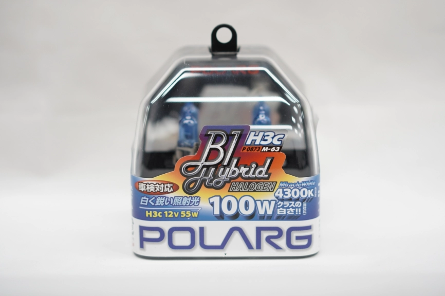 Лампы галогенные Polarg B1 Hybrid Halogen M-62 H3 12V 55W(100W) 4300K фото 1