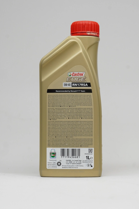 Моторное масло Castrol EDGE 0W-40 RN 17 RSA (7711943668) 1 л фото 2