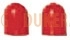 Колпачки для ламп T10 Polarg Color cap 309 красные фото 1