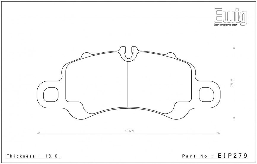 Тормозные колодки Endless EIP279 ME20 (EIP193/9P1698151A) PORSCHE 718 Boxster Cayman S (982) передние фото 2