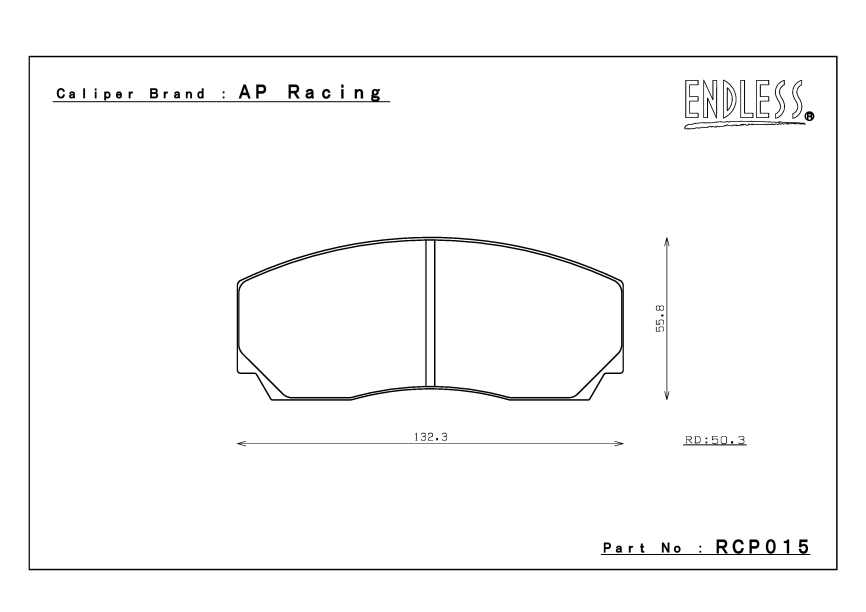 Тормозные колодки Endless RCP015 ME20 (CC40) AP Racing CP2279 CP3215 CP5200 / Proma 4pot,17мм фото 4